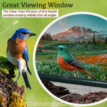 Load image into Gallery viewer, HiFuzzyPet Window Bird Feeder,Wild Bird Feeders with 4 Super Strong Suction