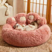Load image into Gallery viewer, pink dog & cat bed to relieves joint pain