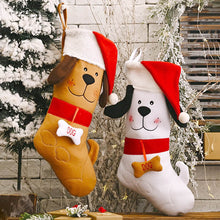 Load image into Gallery viewer, HiFuzzyPet Plush Dog Christmas Stockings with 3D Pet Pattern