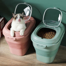 Load image into Gallery viewer, HiFuzzyPet Expandable Large Dog Food Storage Container