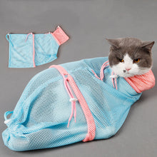 Load image into Gallery viewer, HiFuzzyPet Adjustable Mesh Cat Bath Bag