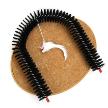 Load image into Gallery viewer, HiFuzzyPet Cat Arch Self Groomer Brush with Scratcher Pad