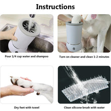 Load image into Gallery viewer, automatic dog paw cleaner instructions