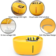 Load image into Gallery viewer, bee cat water fountain details