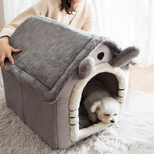 Load image into Gallery viewer, HiFuzzyPet Comfy Indoor Cat House with Removable Washable Cushion