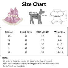 Load image into Gallery viewer, cute dog sweater size chart
