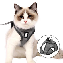 Load image into Gallery viewer, HiFuzzyPet Air Mesh Cat Harness and Leash Set