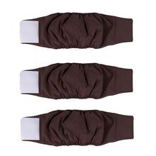 Load image into Gallery viewer, HiFuzzyPet Washable Male Dog Belly Band, 3-Pack