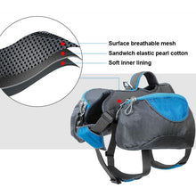 Load image into Gallery viewer, HiFuzzyPet Lightweight Dog Saddle Bags Pack for Hiking and Traveling
