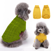 Load image into Gallery viewer, Light Green Turtleneck Dog Sweater