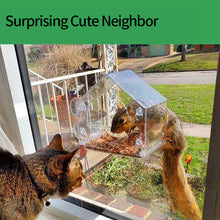 Load image into Gallery viewer, HiFuzzyPet Window Bird Feeder,Wild Bird Feeders with 4 Super Strong Suction
