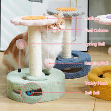 Load image into Gallery viewer, HiFuzzyPet Cute Sunflower Cat Tree for Scratching Climbing & Sleeping
