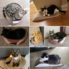 Load image into Gallery viewer, HiFuzzyPet Durable Cat Scratcher Cardboard Bed & Lounger