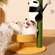 Load image into Gallery viewer, HiFuzzyPet Sisal Flower Cat Tree with Panda Doll