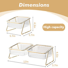 Load image into Gallery viewer, HiFuzzyPet Non-slip Cat Food and Water Bowls, Raised Pet Bowl