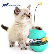 Load image into Gallery viewer, HiFuzzyPet Indoor Cat Interactive Toy, Cat Tracks Tumbler Treat Ball