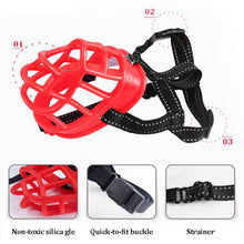 Load image into Gallery viewer, HiFuzzyPet Breathable Basket Dog Muzzles