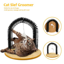 Load image into Gallery viewer, HiFuzzyPet Cat Arch Self Groomer Brush with Scratcher Pad