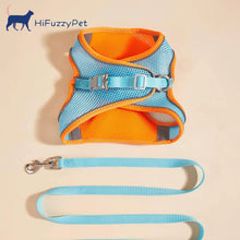 Load image into Gallery viewer, HiFuzzyPet Summer Vest Style Cat Harness and Leash Set