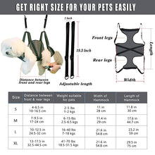 Load image into Gallery viewer, HiFuzzyPet Breathable Dog Grooming Hommack, Pet Hammock Restraint Bag