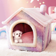 Load image into Gallery viewer, HiFuzzyPet Comfy Indoor Cat House with Removable Washable Cushion