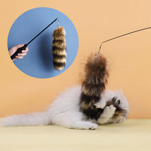 Load image into Gallery viewer, HiFuzzyPet Retractable Cat Teaser Wand Toy, Cat Feather Wand