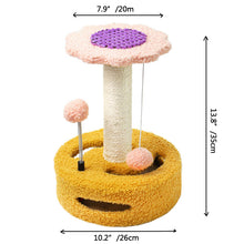 Load image into Gallery viewer, HiFuzzyPet Cute Sunflower Cat Tree for Scratching Climbing & Sleeping