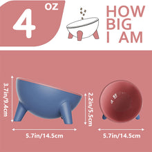 Load image into Gallery viewer, HiFuzzyPet 15° Tilted Elevated Cat Bowls for Anti-Vomitng
