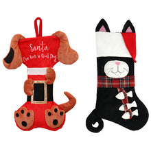 Load image into Gallery viewer, HiFuzzyPet Plush Dog Christmas Stockings with 3D Pet Pattern
