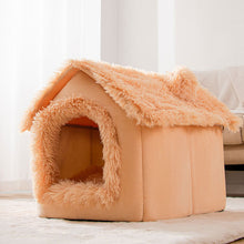Load image into Gallery viewer, HiFuzzyPet Comfy Indoor Cat House with Removable Washable Cushion
