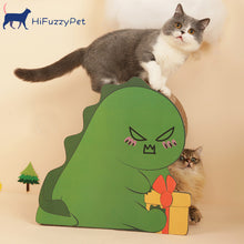 Load image into Gallery viewer, HiFuzzyPet Dinosaur Corrugated Cat Scratching Board