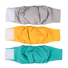 Load image into Gallery viewer, HiFuzzyPet Washable Male Dog Belly Band, 3-Pack