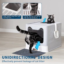 Load image into Gallery viewer, covered cat litter box with unidierctional design