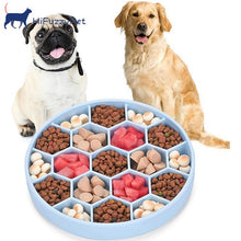 Load image into Gallery viewer, HiFuzzyPet Silicone Slow Feeder Dog Bowl with Suction Cup