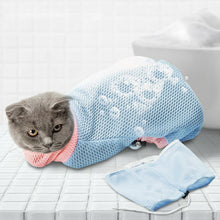 Load image into Gallery viewer, HiFuzzyPet Adjustable Mesh Cat Bath Bag