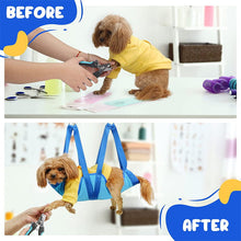 Load image into Gallery viewer, HiFuzzyPet Breathable Dog Grooming Hommack, Pet Hammock Restraint Bag