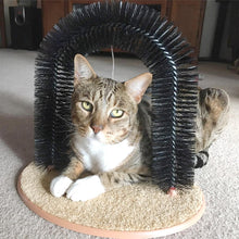 Load image into Gallery viewer, HiFuzzyPet Cat Arch Self Groomer Brush with Scratcher Pad
