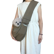 Load image into Gallery viewer, HiFuzzyPet Reversible Dog Sling Carrier for Travel