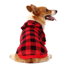 Load image into Gallery viewer, HiFuzzyPet Plaid Dog Hoodie Clothes