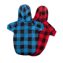 Load image into Gallery viewer, HiFuzzyPet Plaid Dog Hoodie Clothes