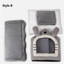 Load image into Gallery viewer, HiFuzzyPet Comfy Indoor Cat House with Removable Washable Cushion