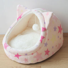 Load image into Gallery viewer, HiFuzzyPet Pet House Bed with Removable Cushion