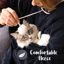 Load image into Gallery viewer, super soft fleece dog cat pouch hoodie
