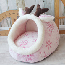 Load image into Gallery viewer, HiFuzzyPet Pet House Bed with Removable Cushion