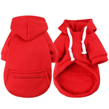 Load image into Gallery viewer, HiFuzzyPet Solid Color Dog Hoodies with Pocket