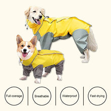 Load image into Gallery viewer, HiFuzzyPet Lightweight Dog Raincoat with Detachable Hat