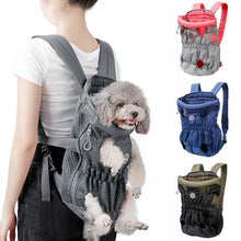 Load image into Gallery viewer, HiFuzzyPet Legs Out Front Dog Carrier Backpack for Traveling