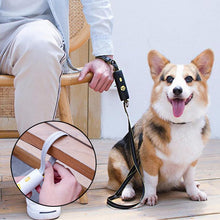 Load image into Gallery viewer, black hand free leash for dogs