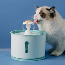 Load image into Gallery viewer, HiFuzzyPet Flower Cat Water Fountain, 67oz/2.0L