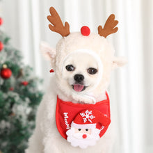 Load image into Gallery viewer, HiFuzzyPet Dog Christmas Hat and Bib Set